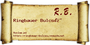 Ringbauer Bulcsú névjegykártya